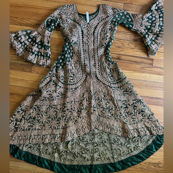 Traditional Indian Bollywood Designer Lehenga Wedding Bridal Dress Lengha Sz::38 - Picture 9 of 14